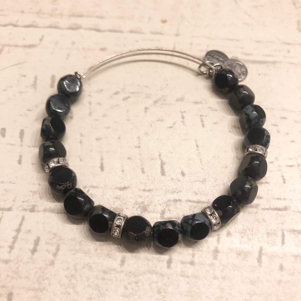 Alex & Ani Black Beaded Bangle!
